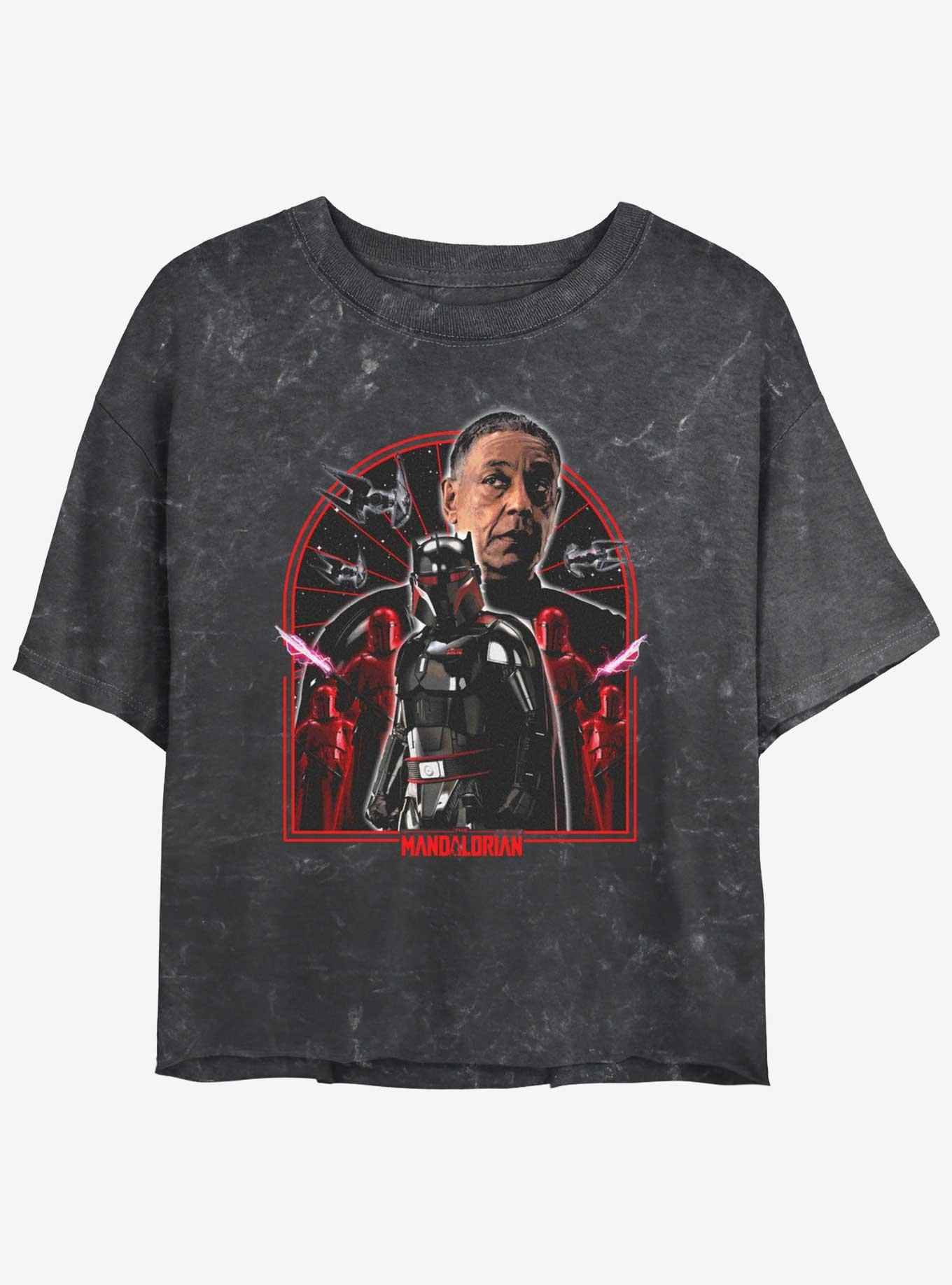 Star Wars The Mandalorian Moff Gideon Dark Trooper Mineral Wash Womens Crop T-Shirt, , hi-res