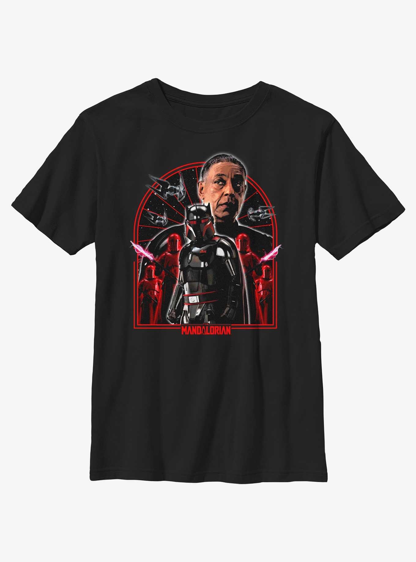 Star Wars The Mandalorian Moff Gideon Dark Trooper Youth T-Shirt, BLACK, hi-res