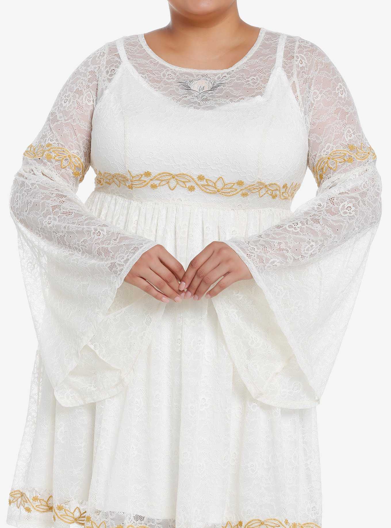 Her Universe The Lord Of The Rings Galadriel Bell Sleeve Dress Plus Size Her Universe Exclusive, , hi-res
