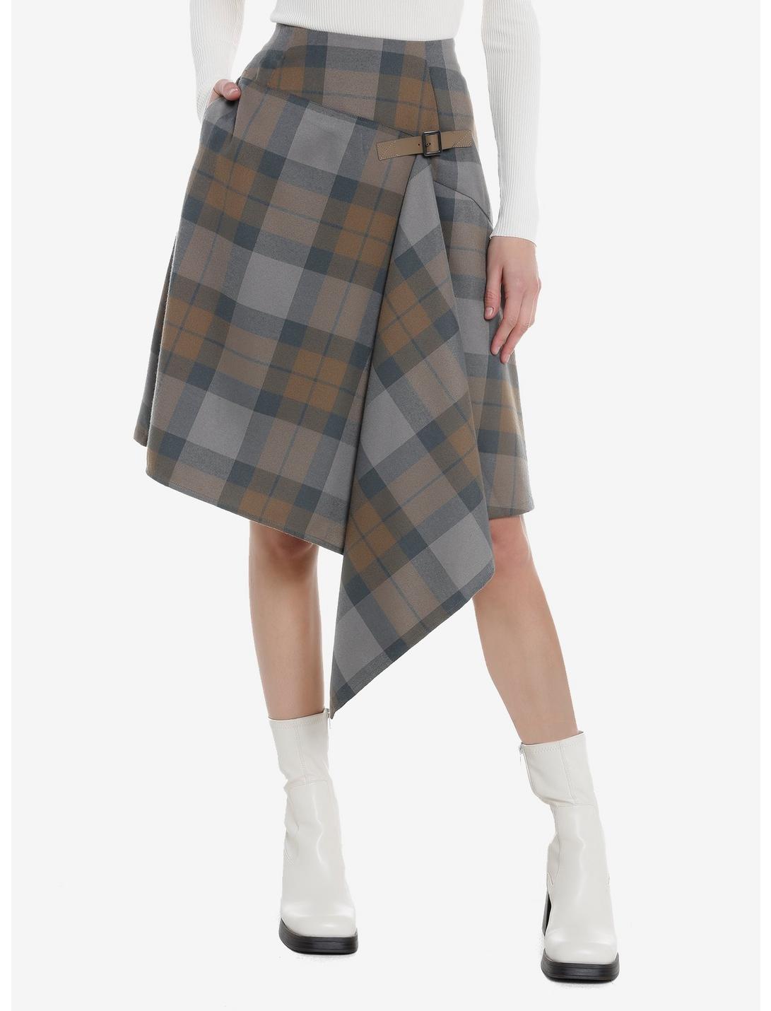 Her Universe Outlander Plaid Waterfall Skirt Her Universe Exclusive, MULTI, hi-res
