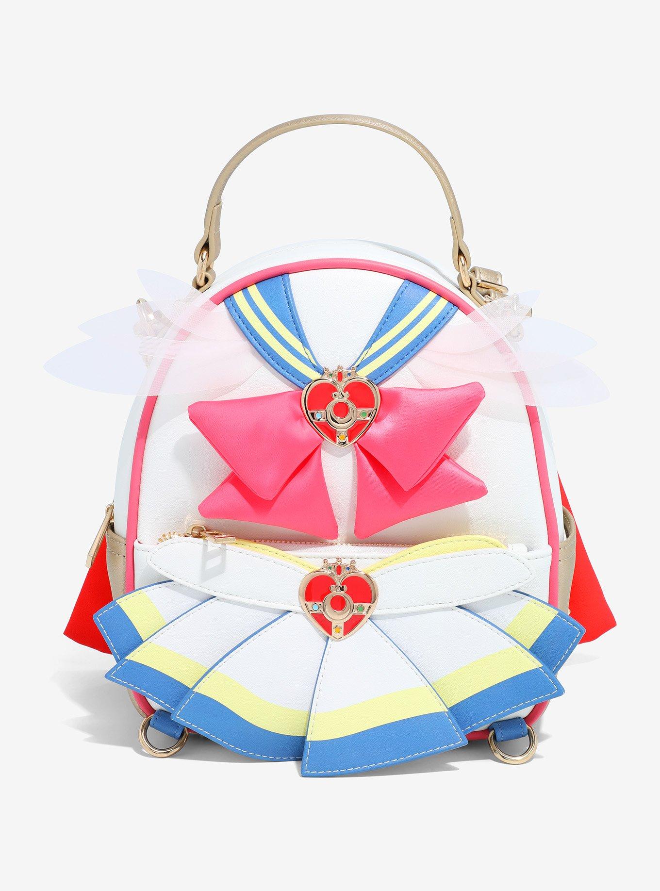 Pretty Guardian Sailor Moon Tuxedo Mask & Super Sailor Moon Reversible Mini Backpack - BoxLunch Exclusive