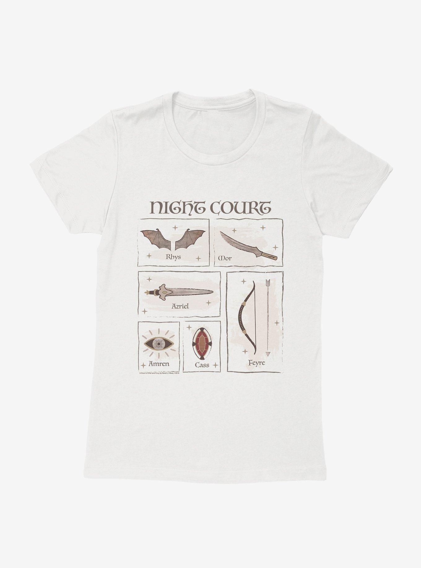 A Court Of Mist & Fury Night Court The Inner Circle Womens T-Shirt