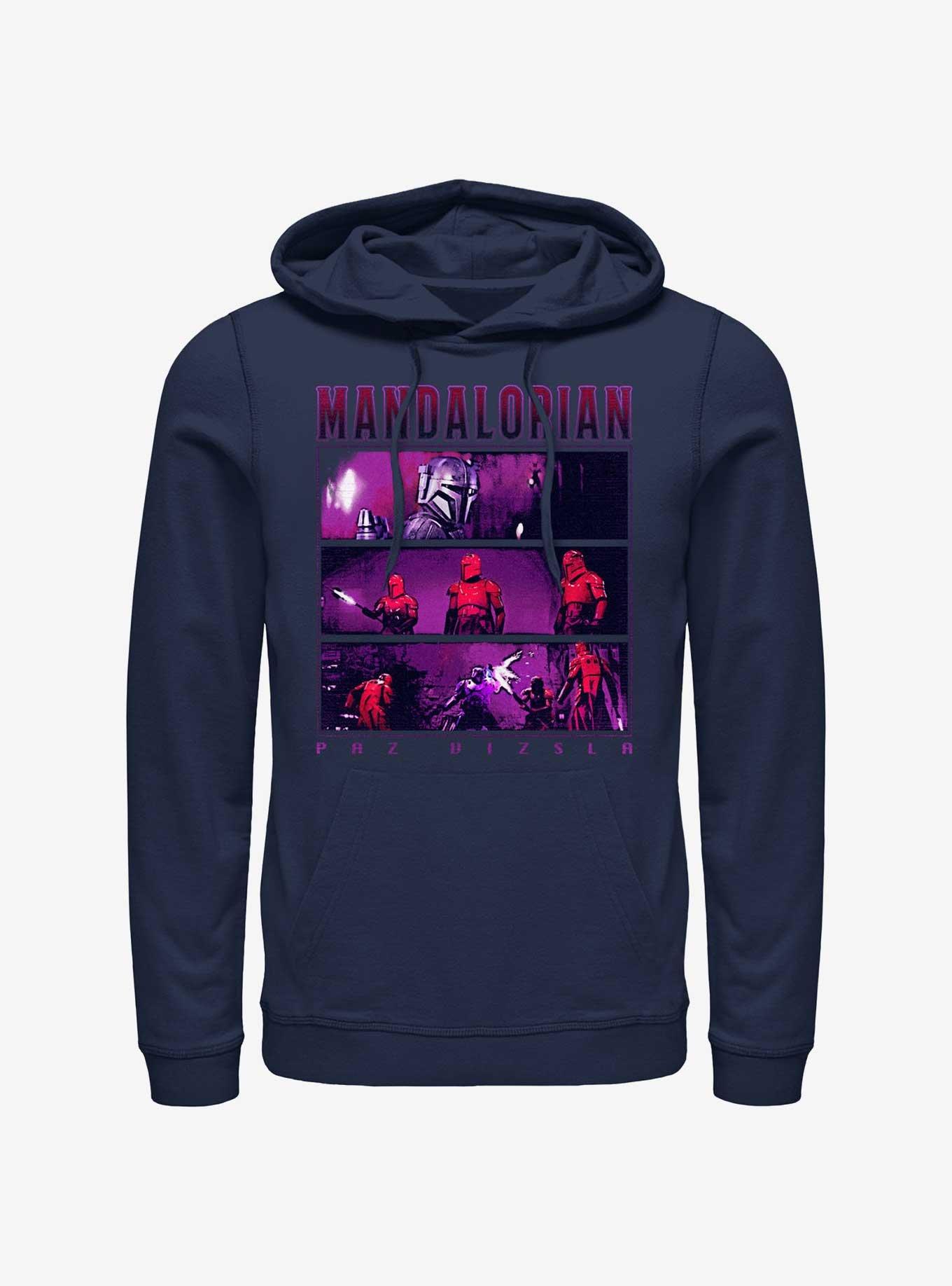 Star Wars The Mandalorian Paz Vizsla's Sacrifice Hoodie, NAVY, hi-res