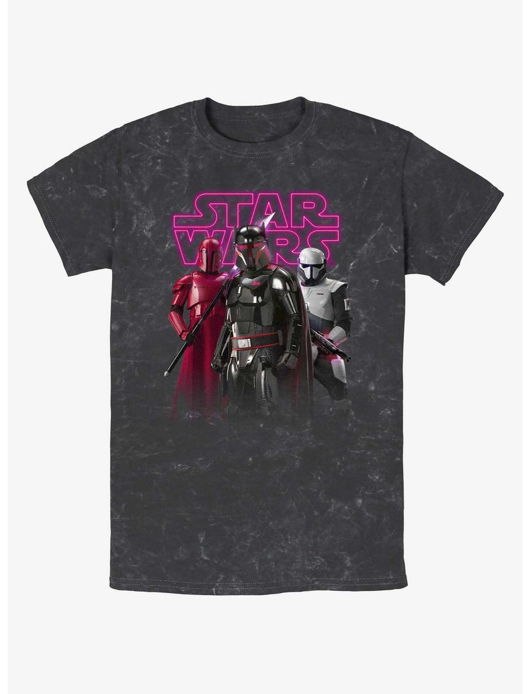 Star Wars The Mandalorian Moff Gideon's Return Mineral Wash T-Shirt, BLACK, hi-res