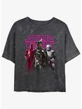 Star Wars The Mandalorian Moff Gideon's Return Mineral Wash Womens Crop T-Shirt, BLACK, hi-res