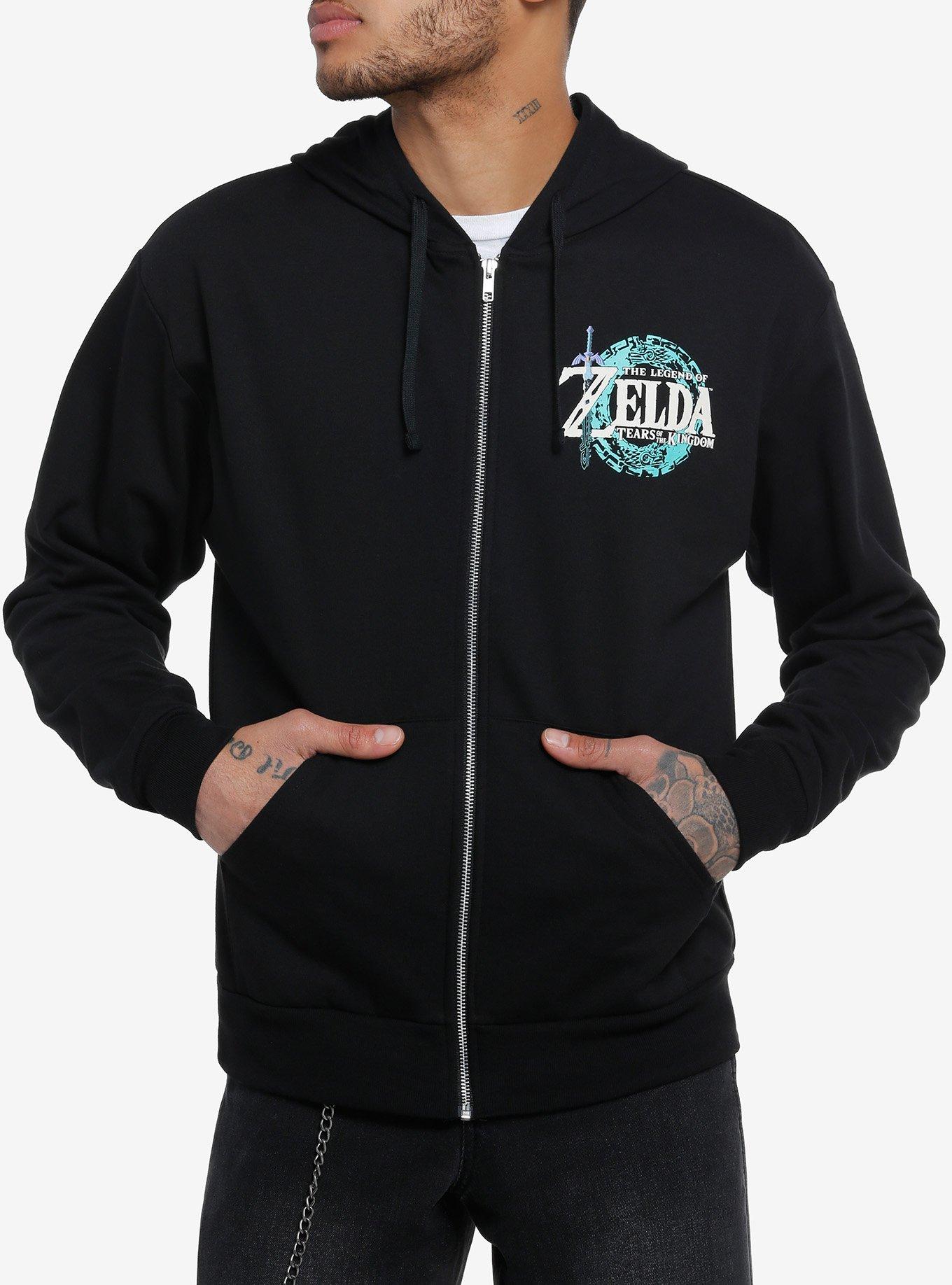 Legend of zelda zip up hoodie on sale