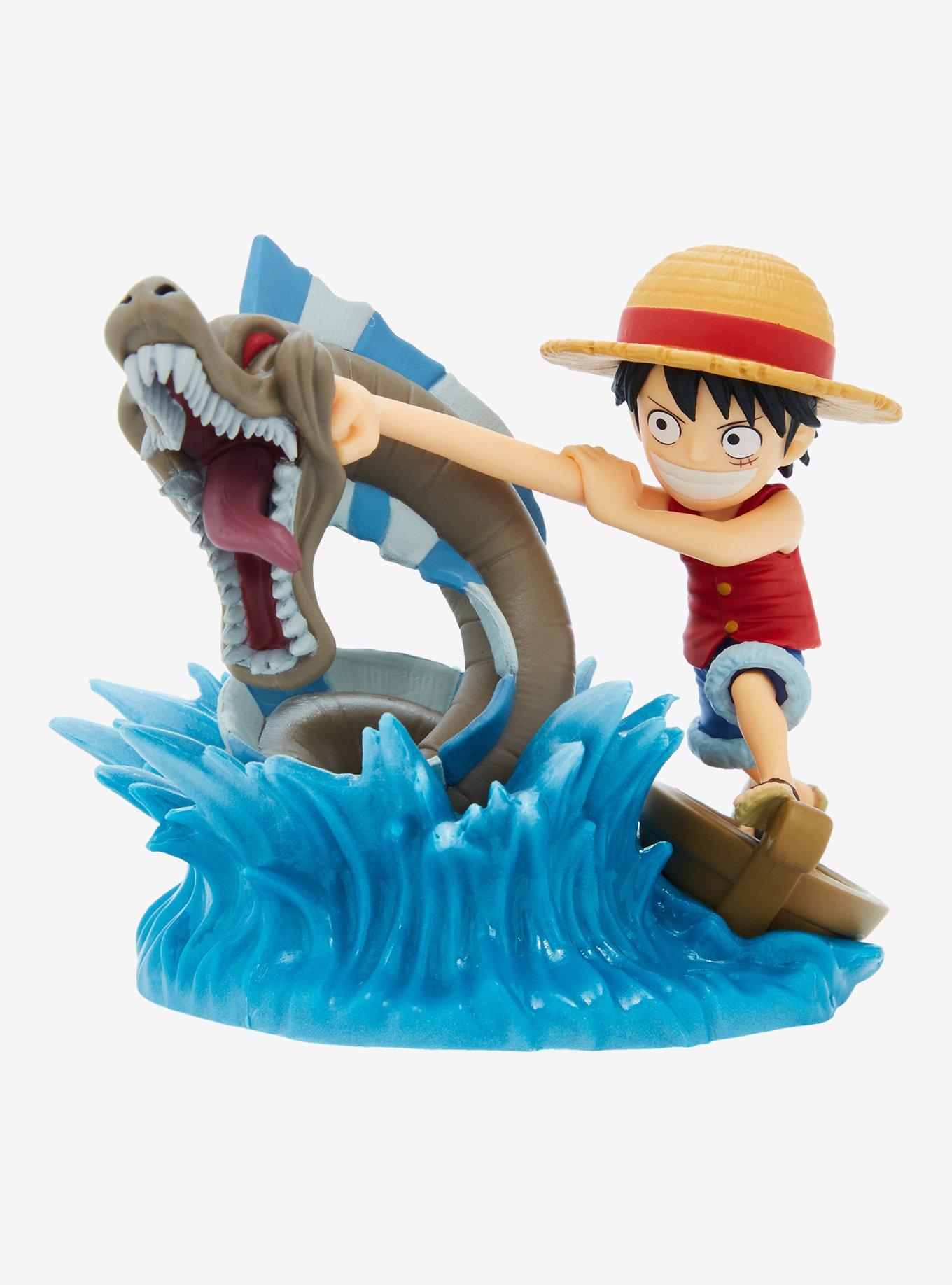 Banpresto One Piece World Collectible Figure Log Stories Monkey D. Luffy and Sea Monster Figure, , hi-res