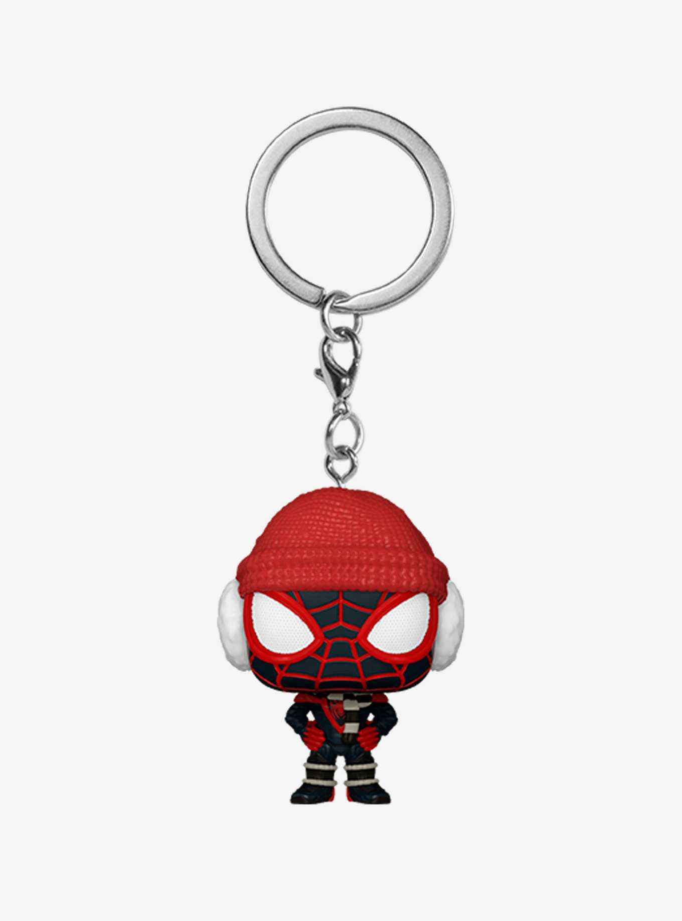 Funko Pocket Pop! Marvel Spider-Man Miles Morales (Winter Suit) Vinyl Keychain - BoxLunch Exclusive, , hi-res
