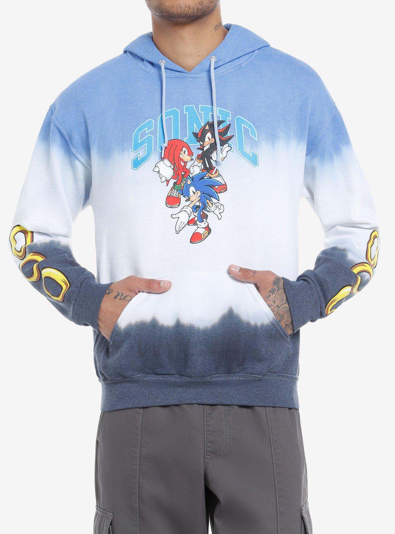 Sonic The Hedgehog Trio Tie-Dye Hoodie, MULTI, hi-res