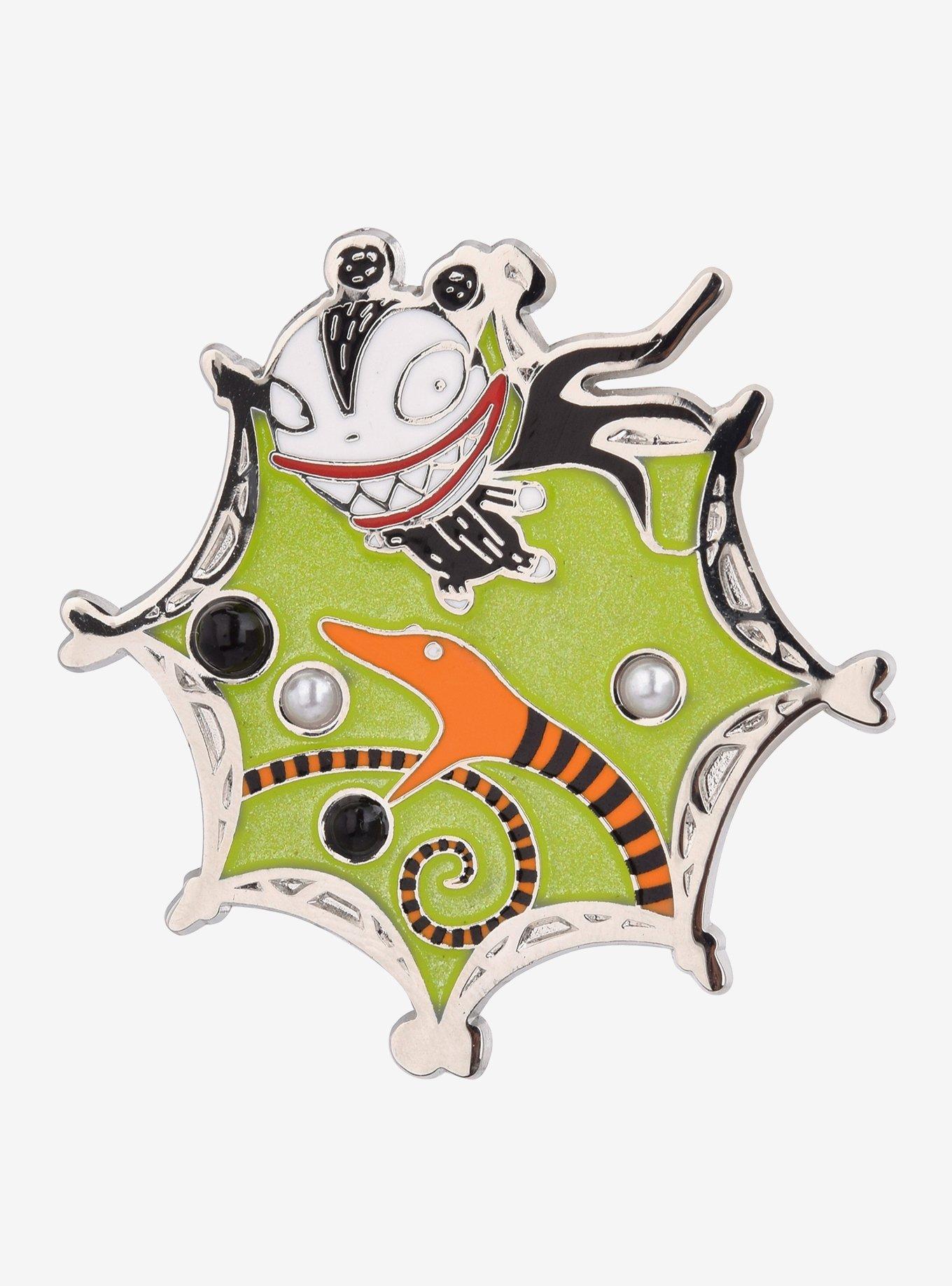 Disney The Nightmare Before Christmas Scary Teddy & Snake Pearl Enamel Pin - BoxLunch Exclusive, , hi-res