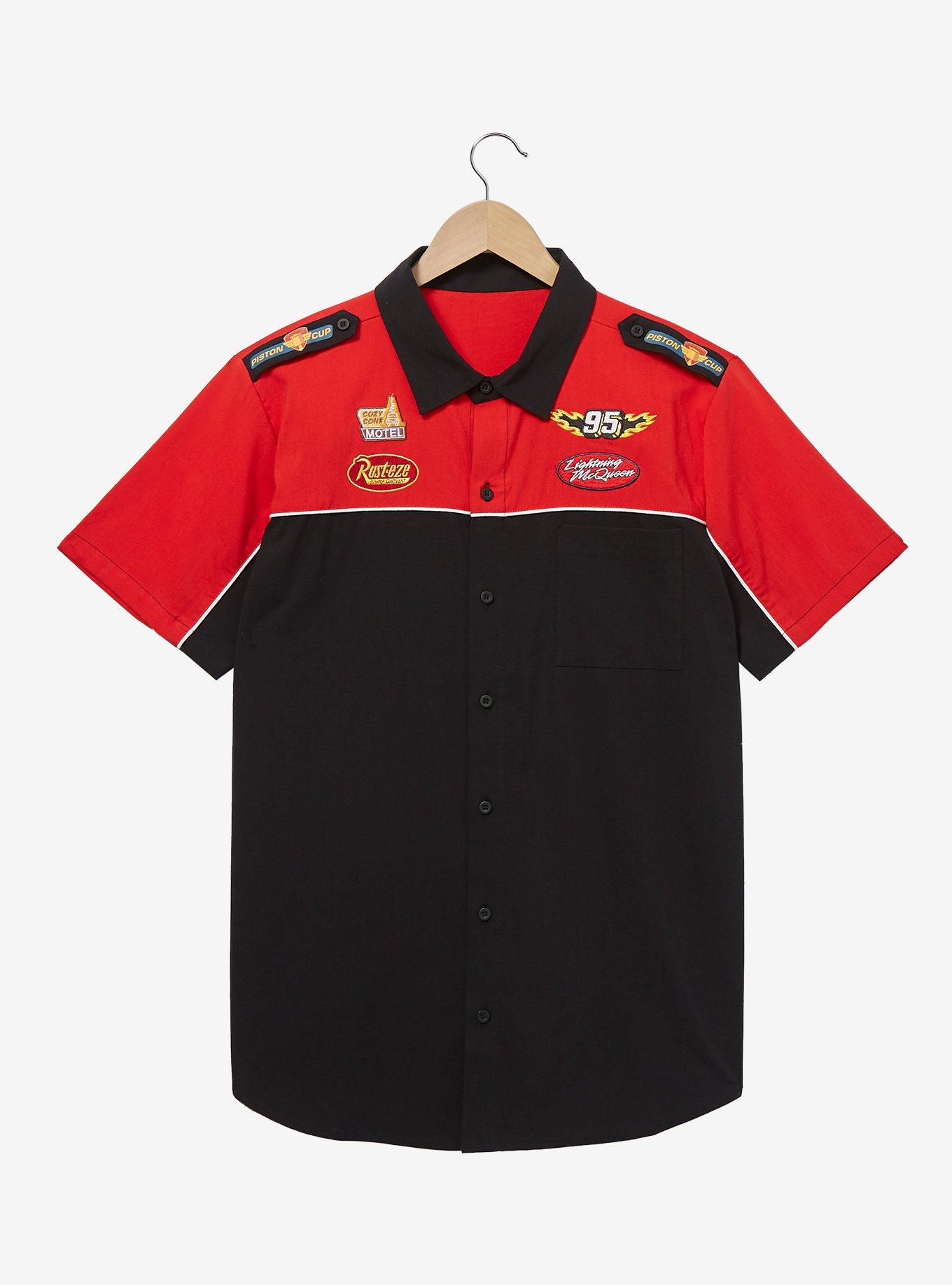 Disney Pixar Cars Lightning McQueen Mechanic Woven Button-Up - BoxLunch  Exclusive