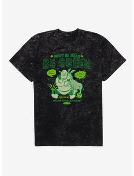 Plus Size Shrek Don't Be Mean Be Green Mineral Wash T-Shirt, , hi-res