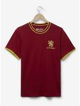 Harry Potter Gryffindor Mascot Ringer T-Shirt - BoxLunch Exclusive, DARK RED, hi-res