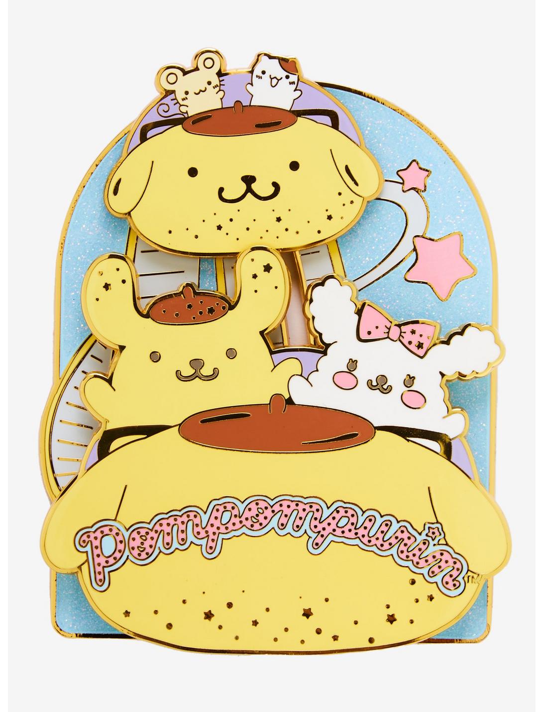 Loungefly Pompompurin And Friends Carnival Sliding 3 Inch Enamel Pin, , hi-res