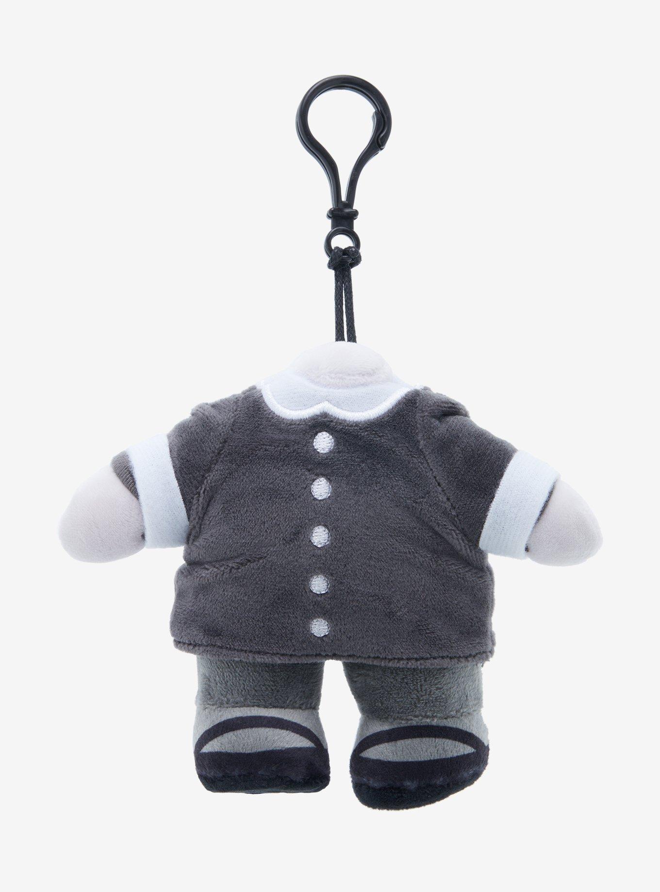 The Addams Family Wednesday Headless Doll Plush Key Chain, , hi-res