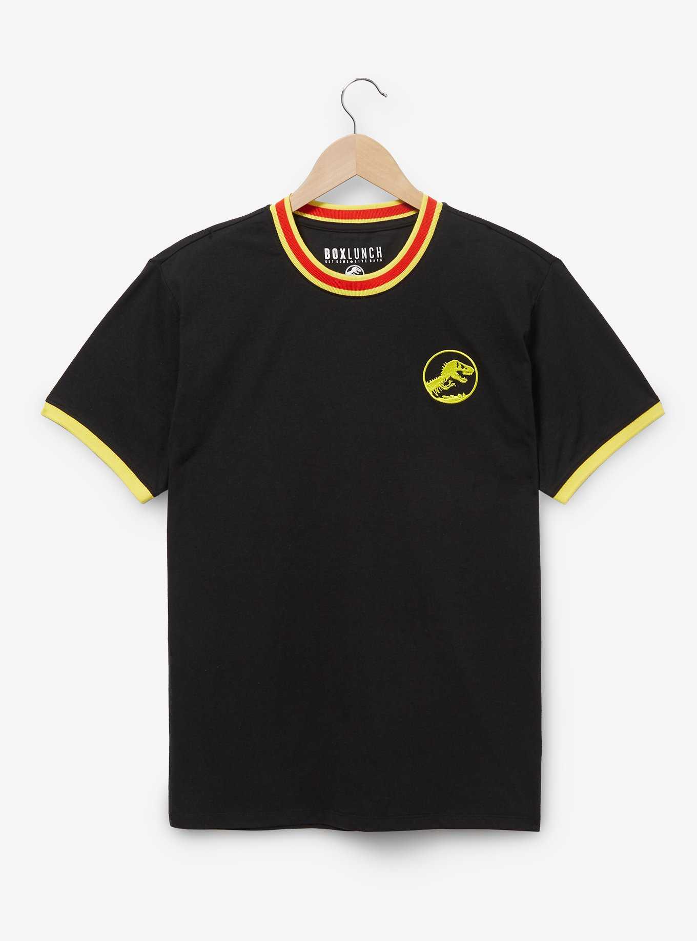 Jurassic Park Logo Ringer T-Shirt - BoxLunch Exclusive, , hi-res