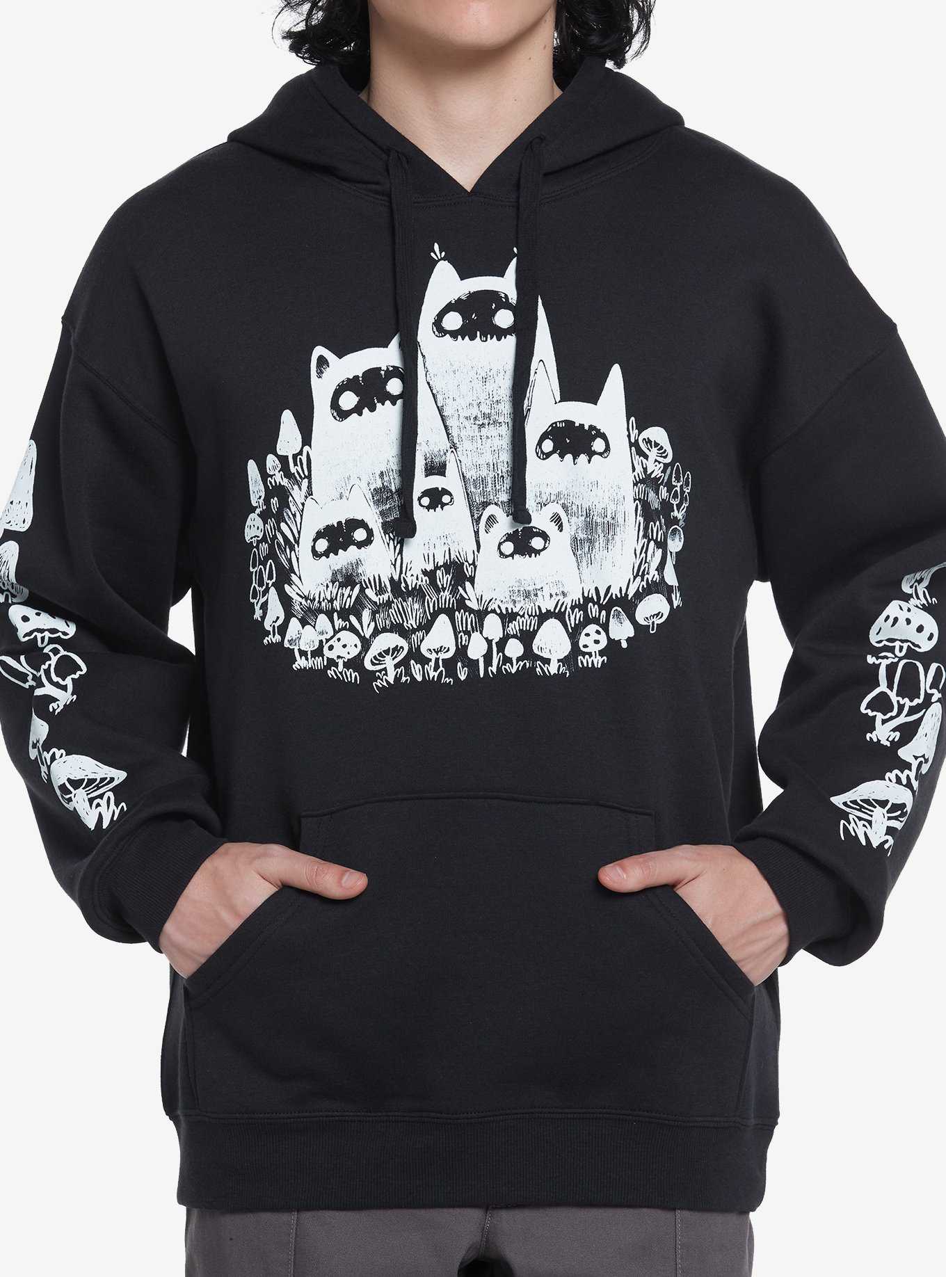 Forest Creatures & Mushrooms Hoodie By Guild Of Calamity, , hi-res