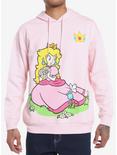 Super Mario Princess Peach Jumbo Print Hoodie, PINK, hi-res