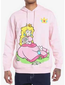 Super Mario Princess Peach Jumbo Print Hoodie, , hi-res
