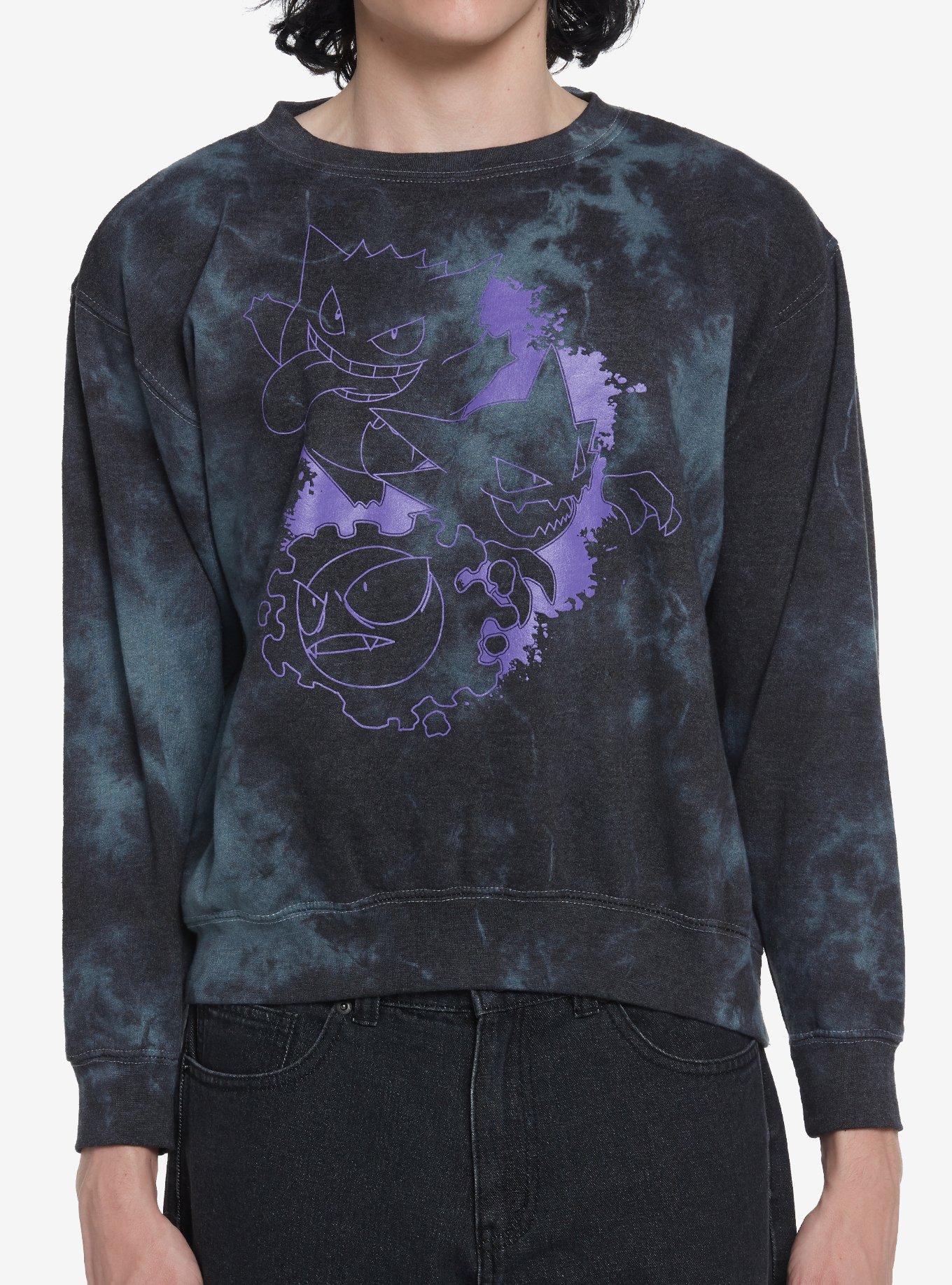 Pokemon Gastly Evolution Tie-Dye Sweatshirt, MULTI, hi-res