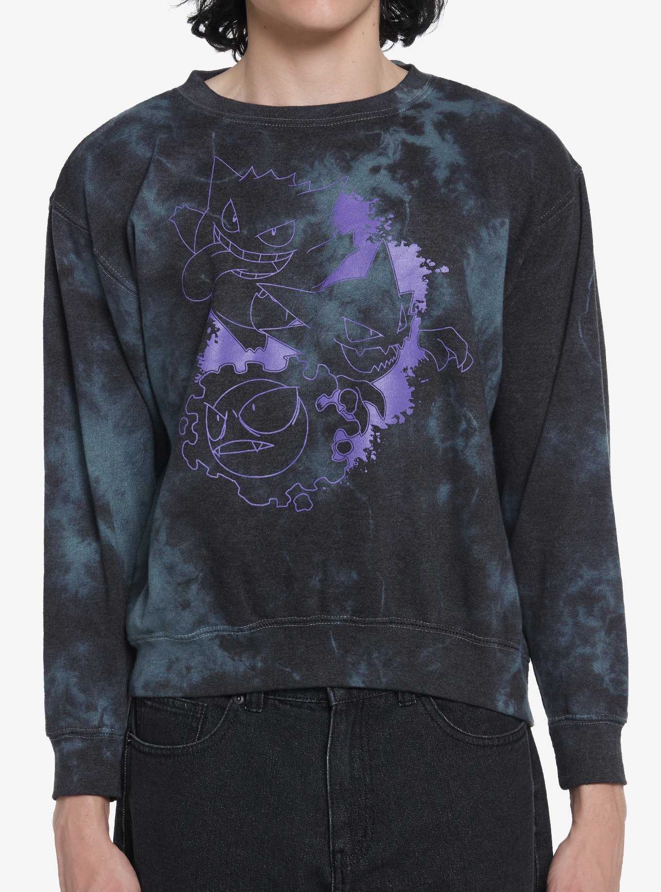 Hot Topic Pokemon Pikachu Puff Print Tie-Dye Girls Sweatshirt