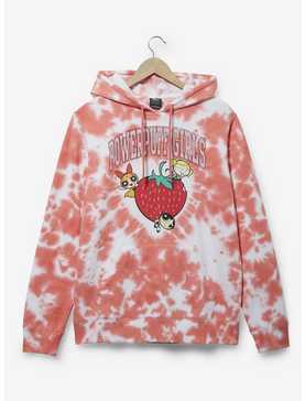 The Powerpuff Girls Strawberry Tie-Dye Hoodie - BoxLunch Exclusive, , hi-res