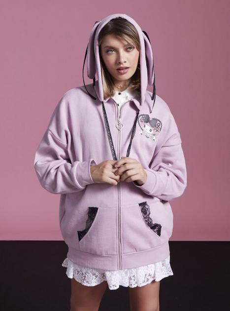 Girls Minnie Mouse Printed Soft Cotton Fleece Hoodie - Brands River