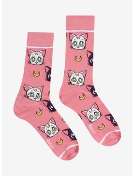Sailor Moon Luna & Artemis Crew Socks, , hi-res