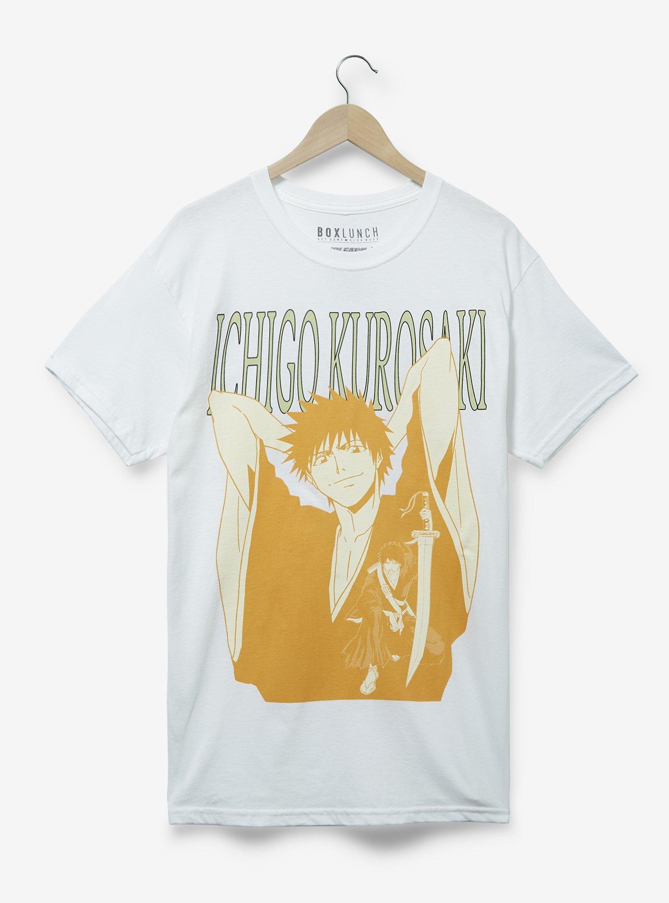 BLEACH Ichigo Kurosaki Tonal Portrait T-Shirt - BoxLunch Exclusive, WHITE, hi-res