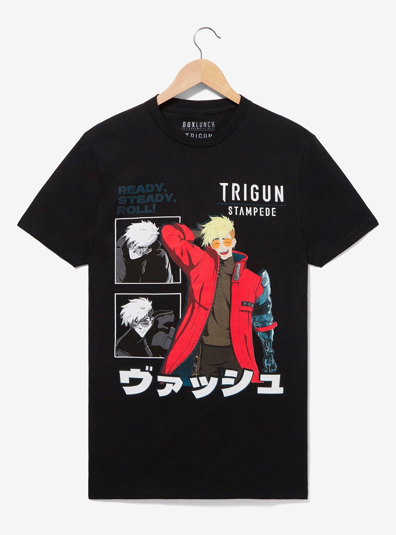 Trigun Stampede Vash the Stampede Multi-Portrait T-Shirt - BoxLunch Exclusive, BLACK, hi-res