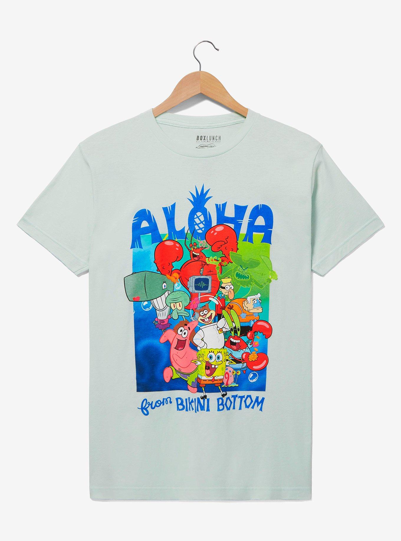 SpongeBob SquarePants Group Portrait T-Shirt - BoxLunch Exclusive, LIGHT YELLOW, hi-res