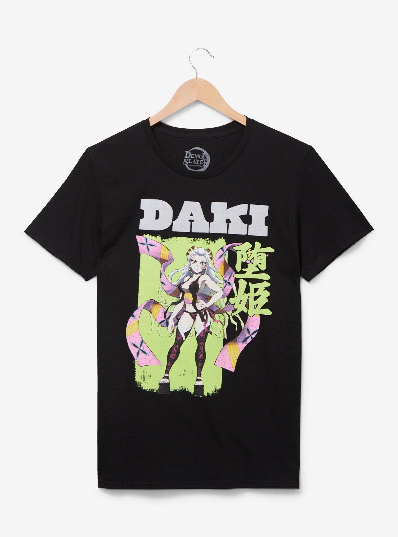 Demon Slayer: Kimetsu no Yaiba Daki Portrait T-Shirt - BoxLunch Exclusive, BLACK, hi-res