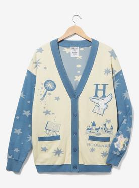 Harry Potter Hogwarts Icons Allover Print Cardigan - BoxLunch Exclusive