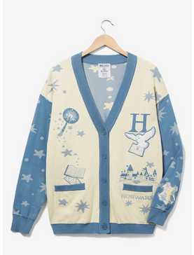 Harry Potter Hogwarts Icons Allover Print Cardigan - BoxLunch Exclusive, , hi-res