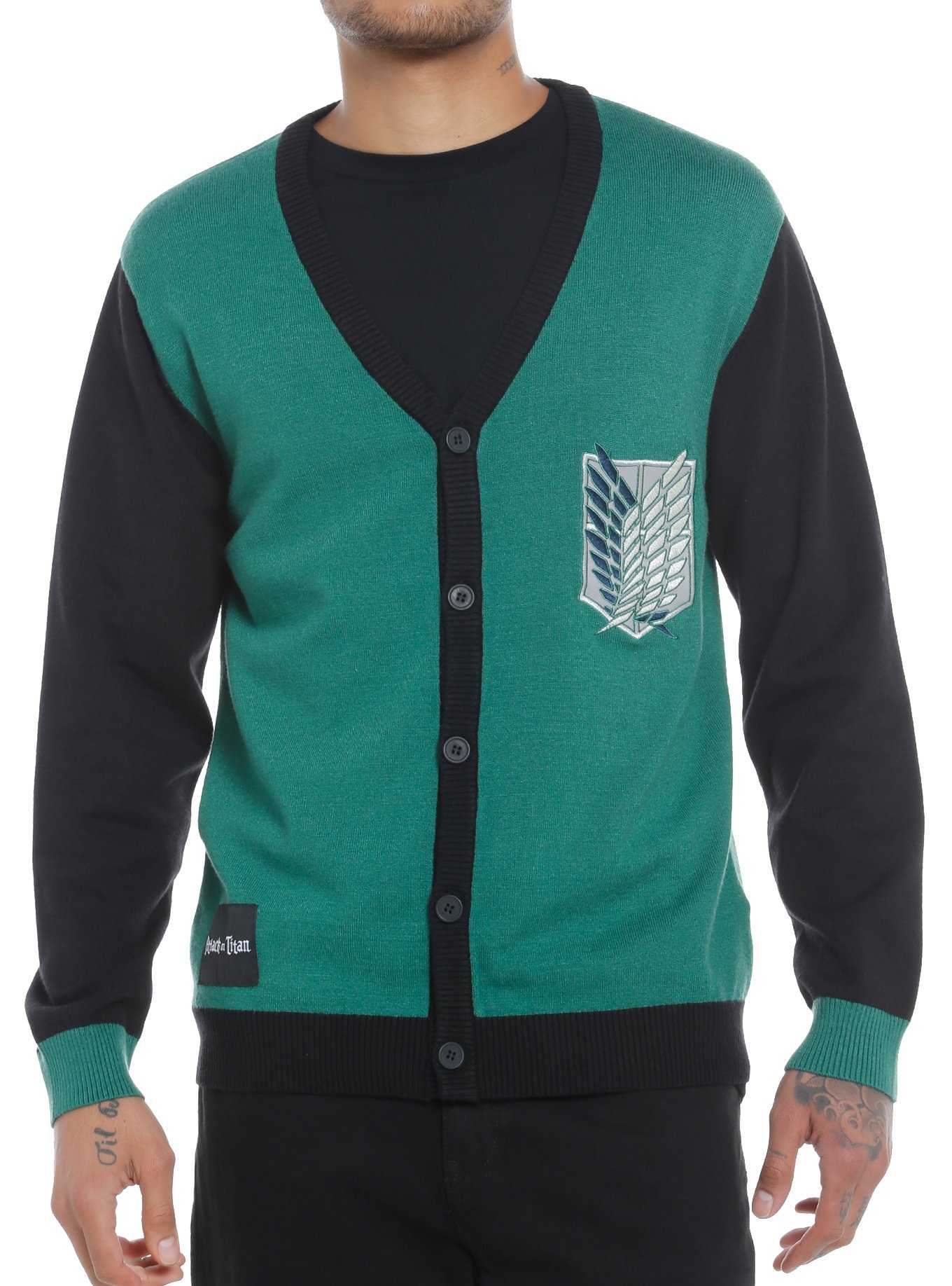 Attack On Titan Survey Corps Cardigan, , hi-res