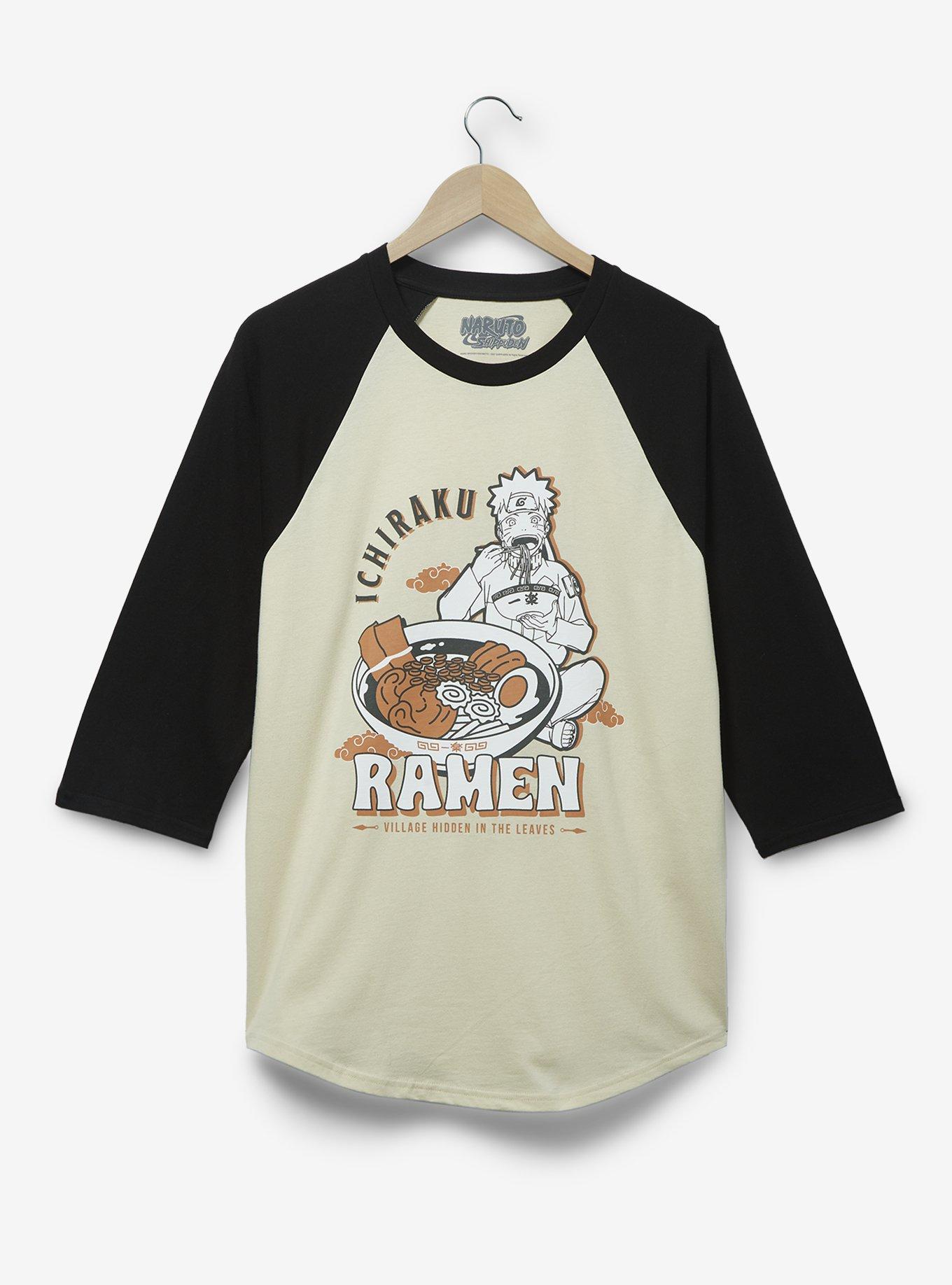 Naruto Shippuden Ichiraku Ramen Raglan T-Shirt - BoxLunch Exclusive, MULTI, hi-res