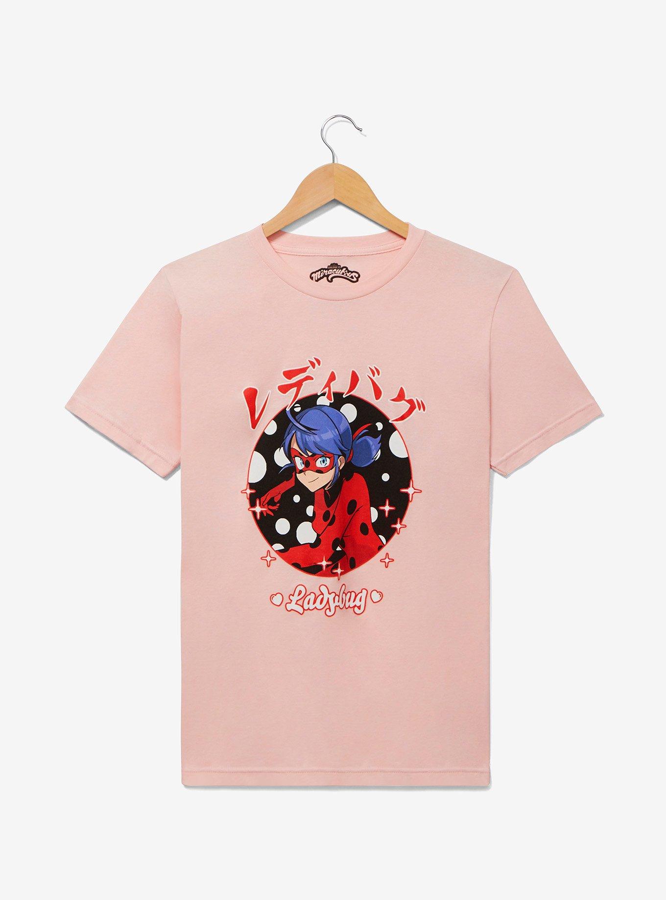 Miraculous: Tales of Ladybug & Cat Noir Ladybug Portrait Women's T-Shirt - BoxLunch Exclusive, LIGHT PINK, hi-res