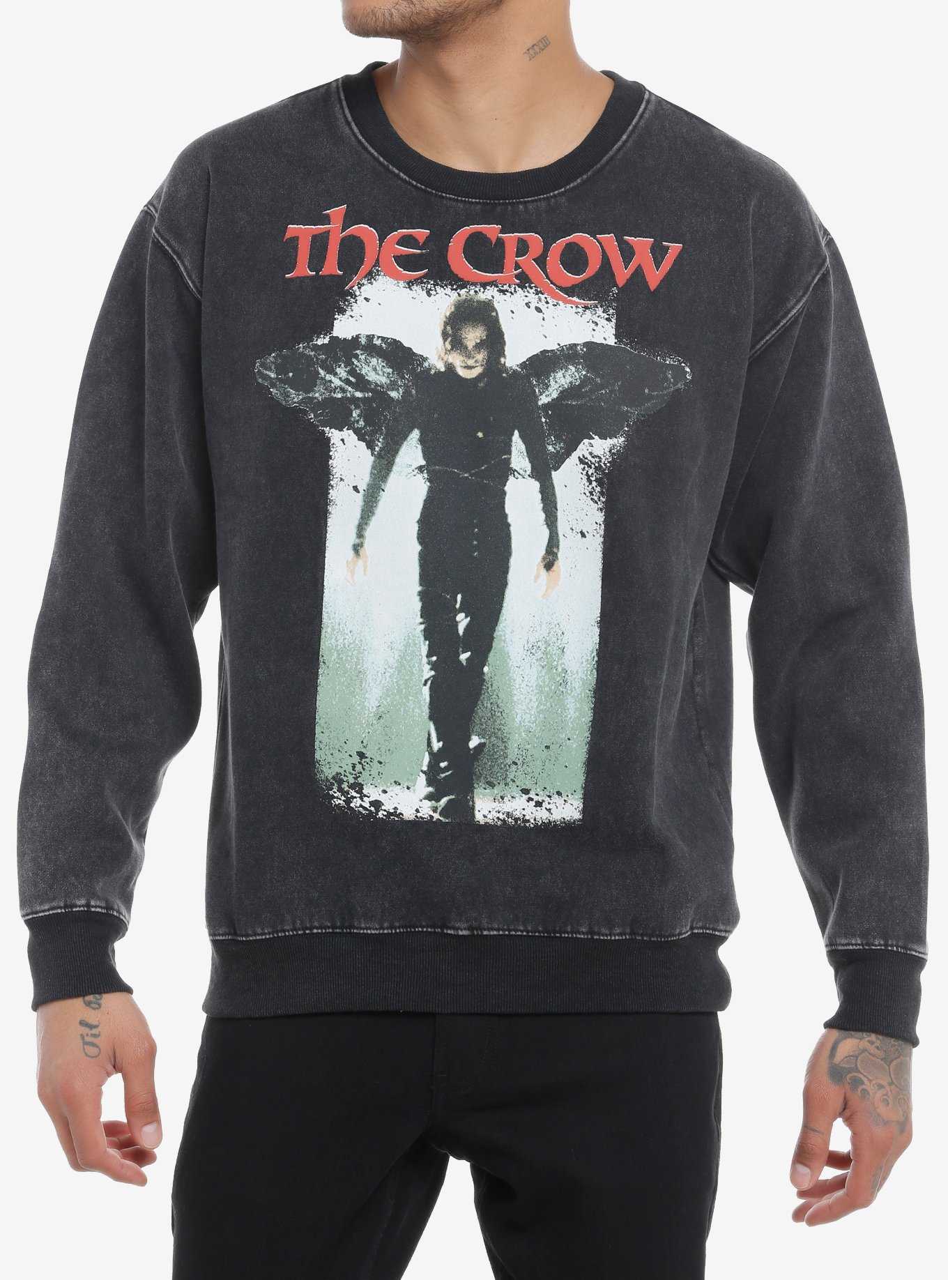 The Crow Portrait Mineral Wash Sweatshirt, , hi-res