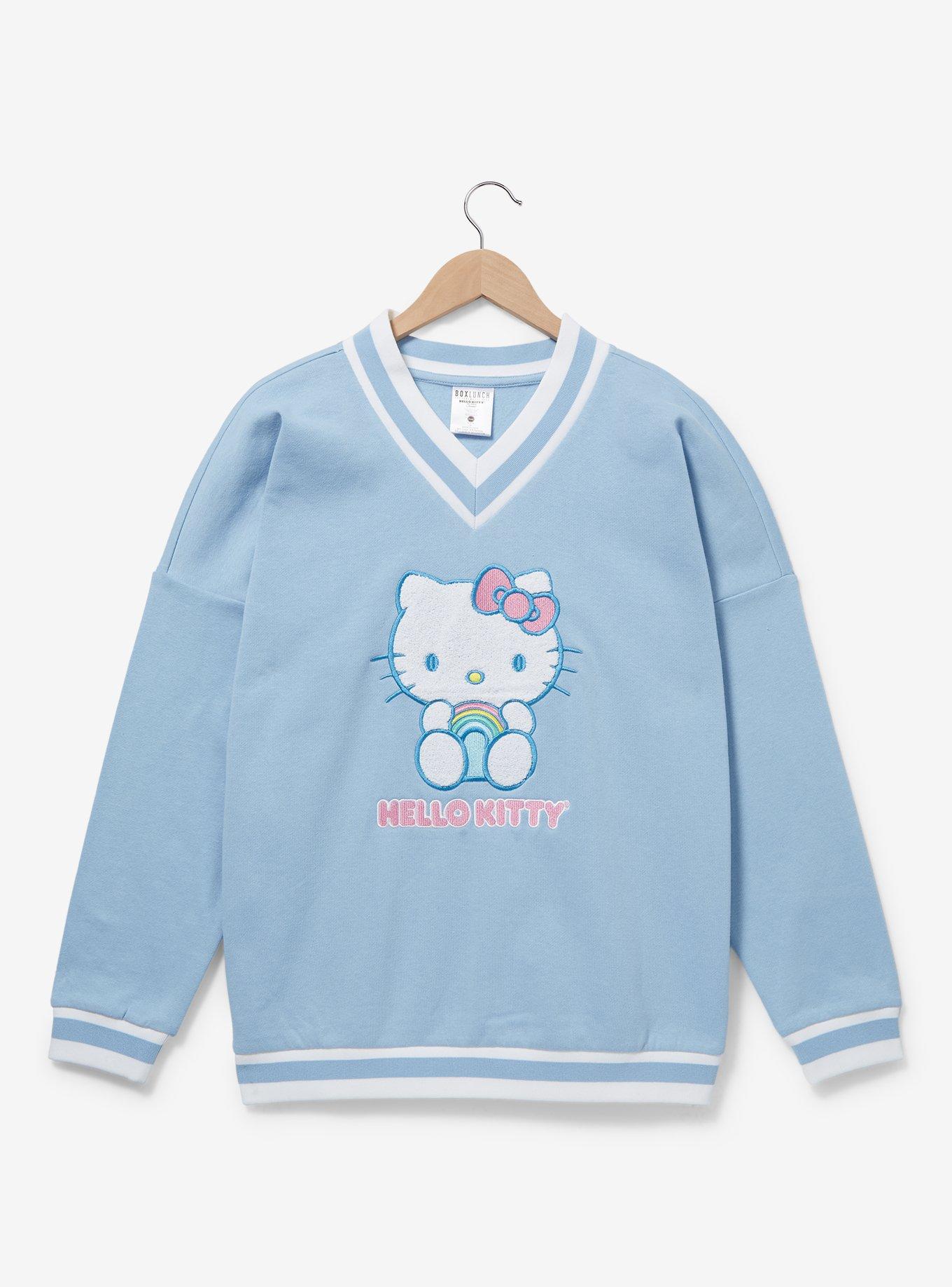 Sanrio Hello Kitty Rainbow Women's Crewneck - BoxLunch Exclusive | BoxLunch