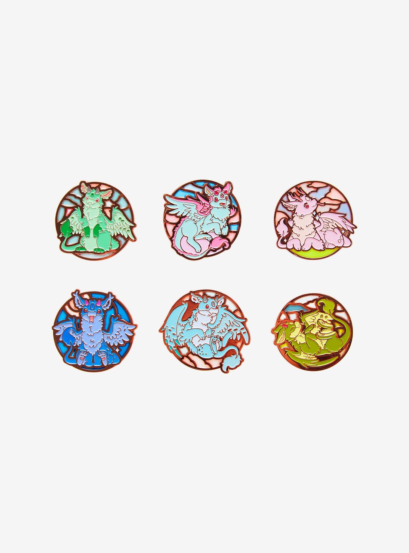 Dragon Portrait Blind Box Enamel Pin By Naomi Lord Art, , hi-res