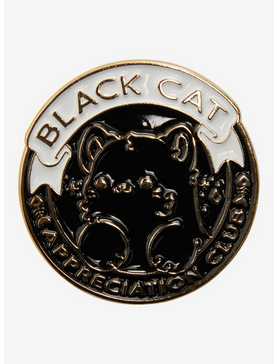 Black Cat Enamel Pin By Bright Bat Design, , hi-res