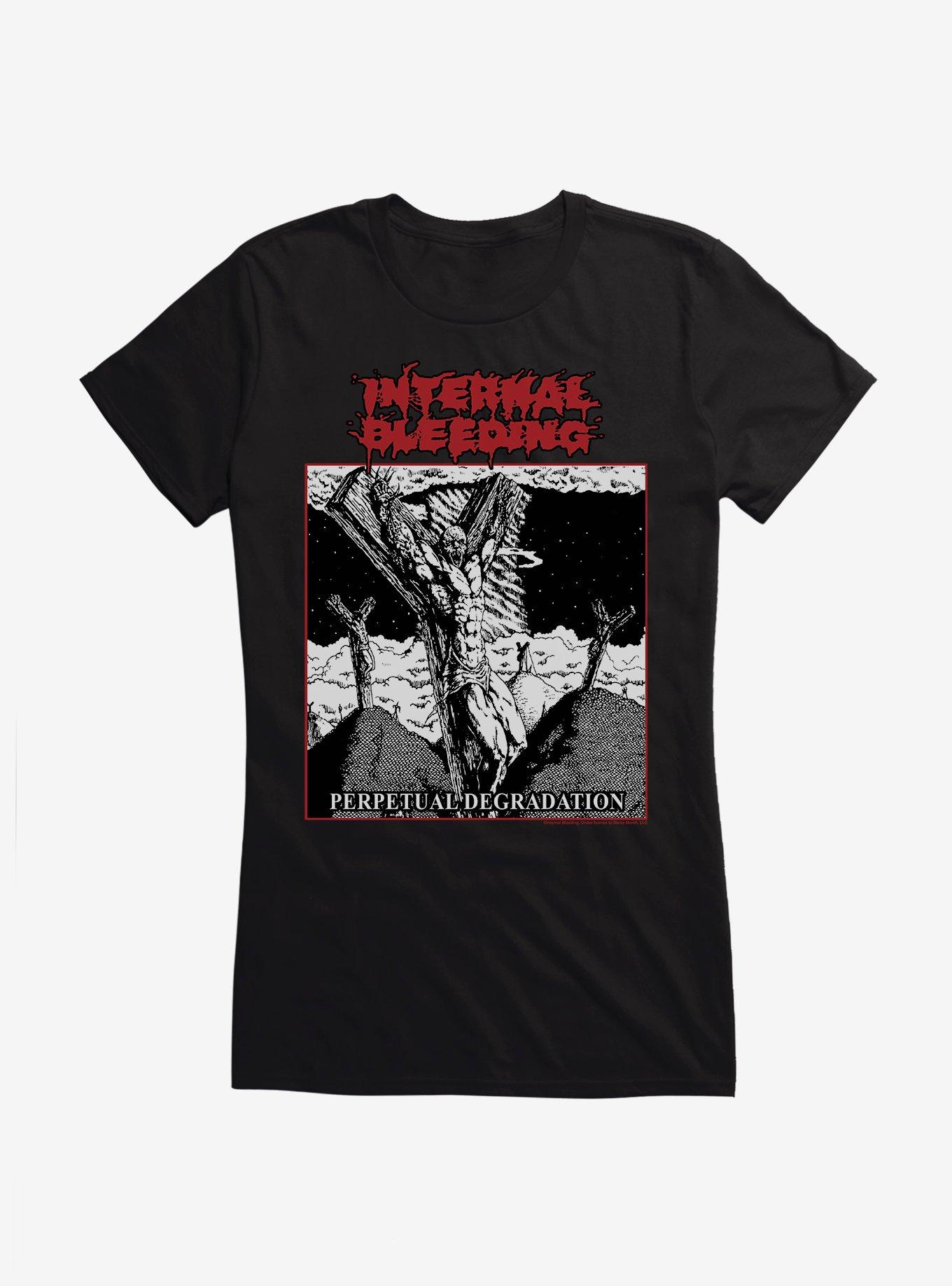 Internal Bleeding Perpetual Degradation Girls T-Shirt, BLACK, hi-res