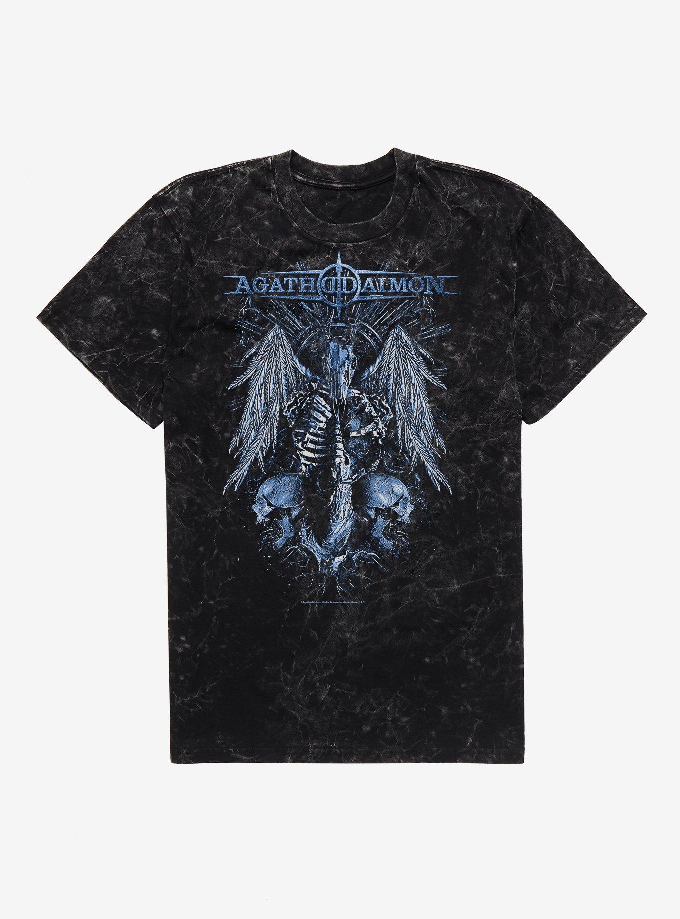 Agathodaimon Bloodboy Mineral Wash T-Shirt, BLACK MINERAL WASH, hi-res