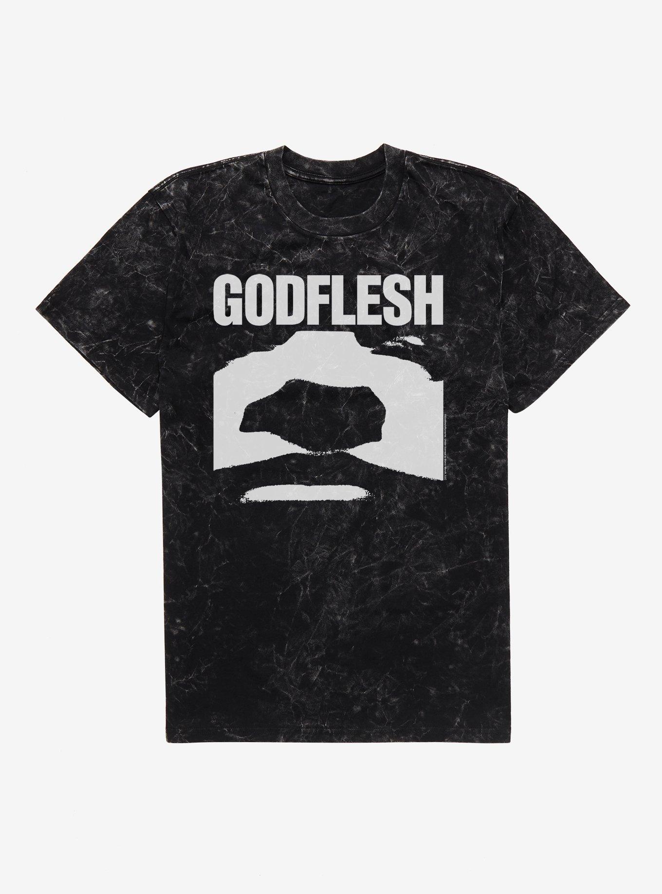 Godflesh Album Cover Mineral Wash T-Shirt, BLACK MINERAL WASH, hi-res