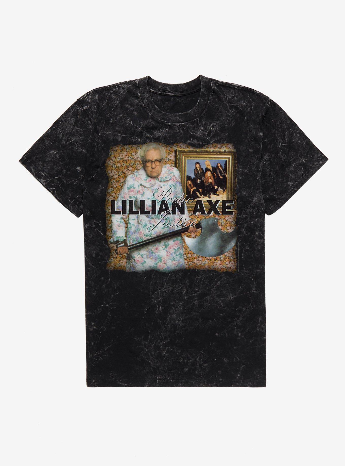 Lillian Axe Poetic Justice Mineral Wash T-Shirt, BLACK MINERAL WASH, hi-res