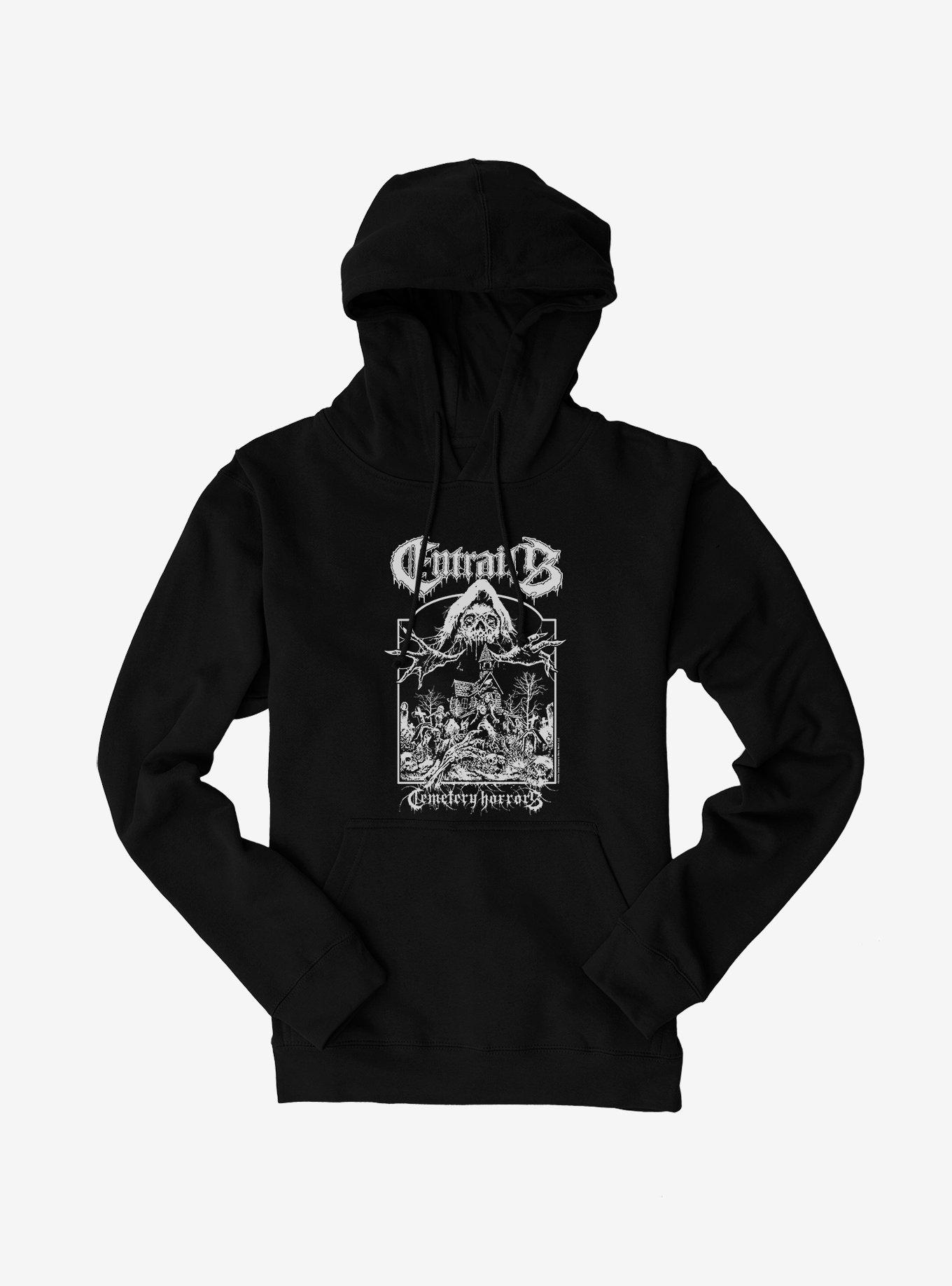 Entrails Cemetery Horrors Hoodie, BLACK, hi-res