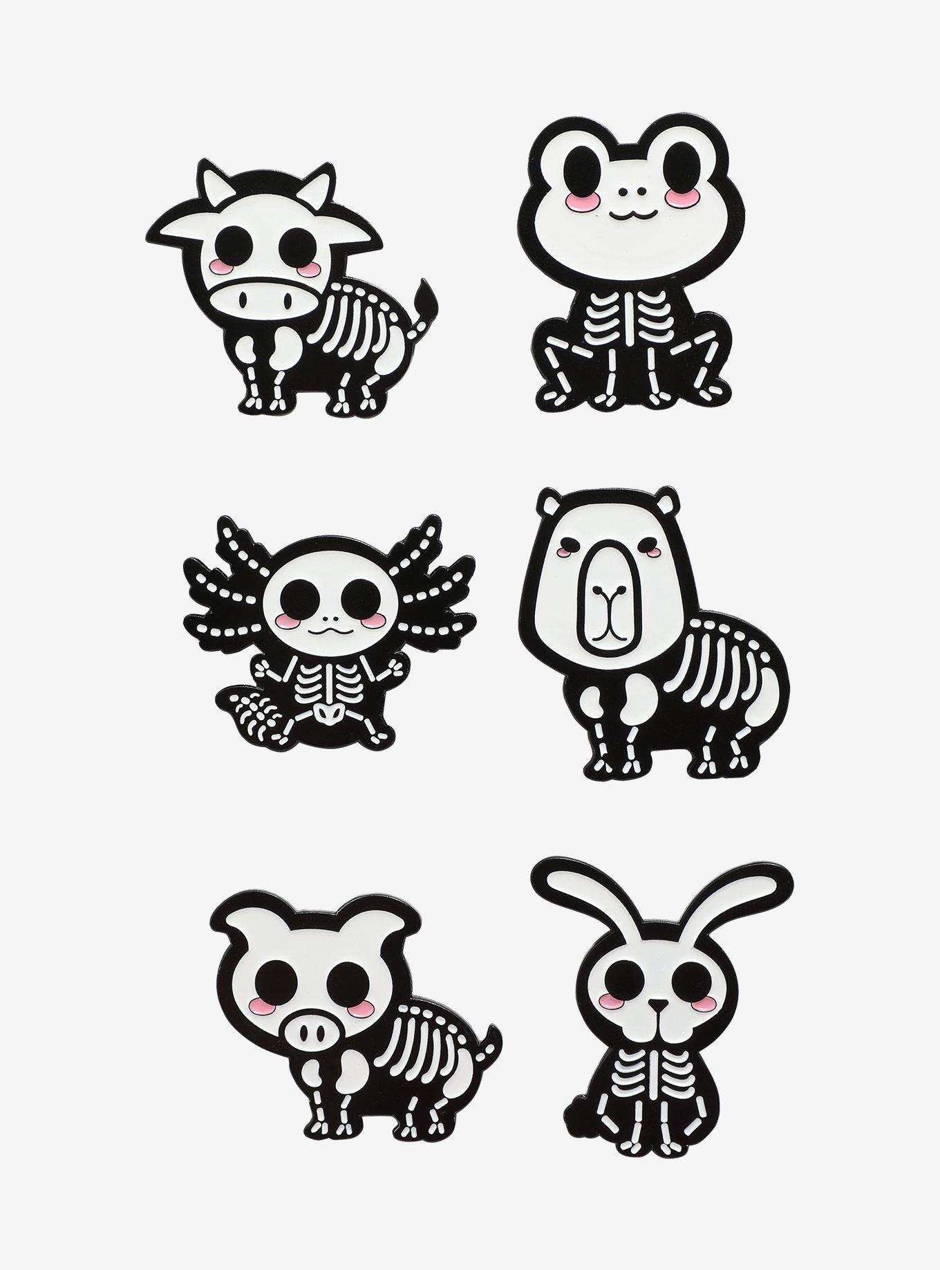 Bone Pets Skeleton Animal Blind Box Enamel Pin, , hi-res