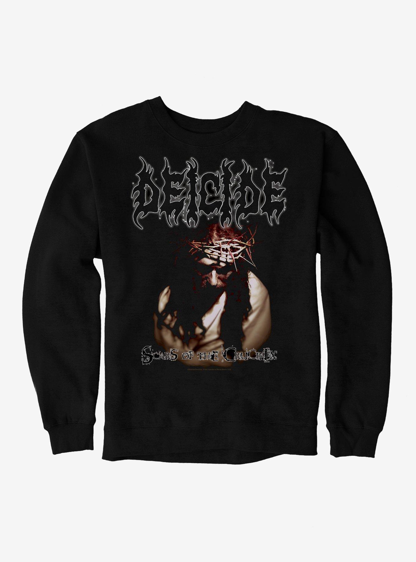 Deicide Scars Of The Crucifix Sweatshirt, BLACK, hi-res