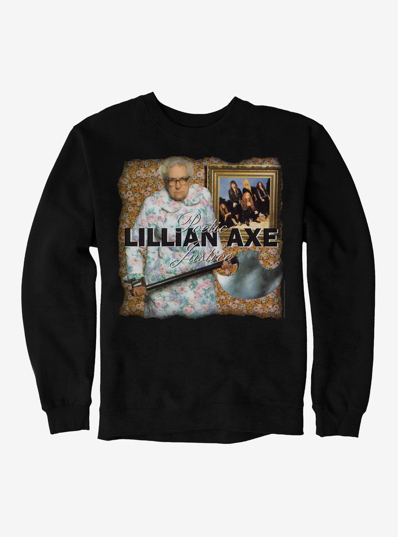 Lillian Axe Poetic Justice Sweatshirt, BLACK, hi-res