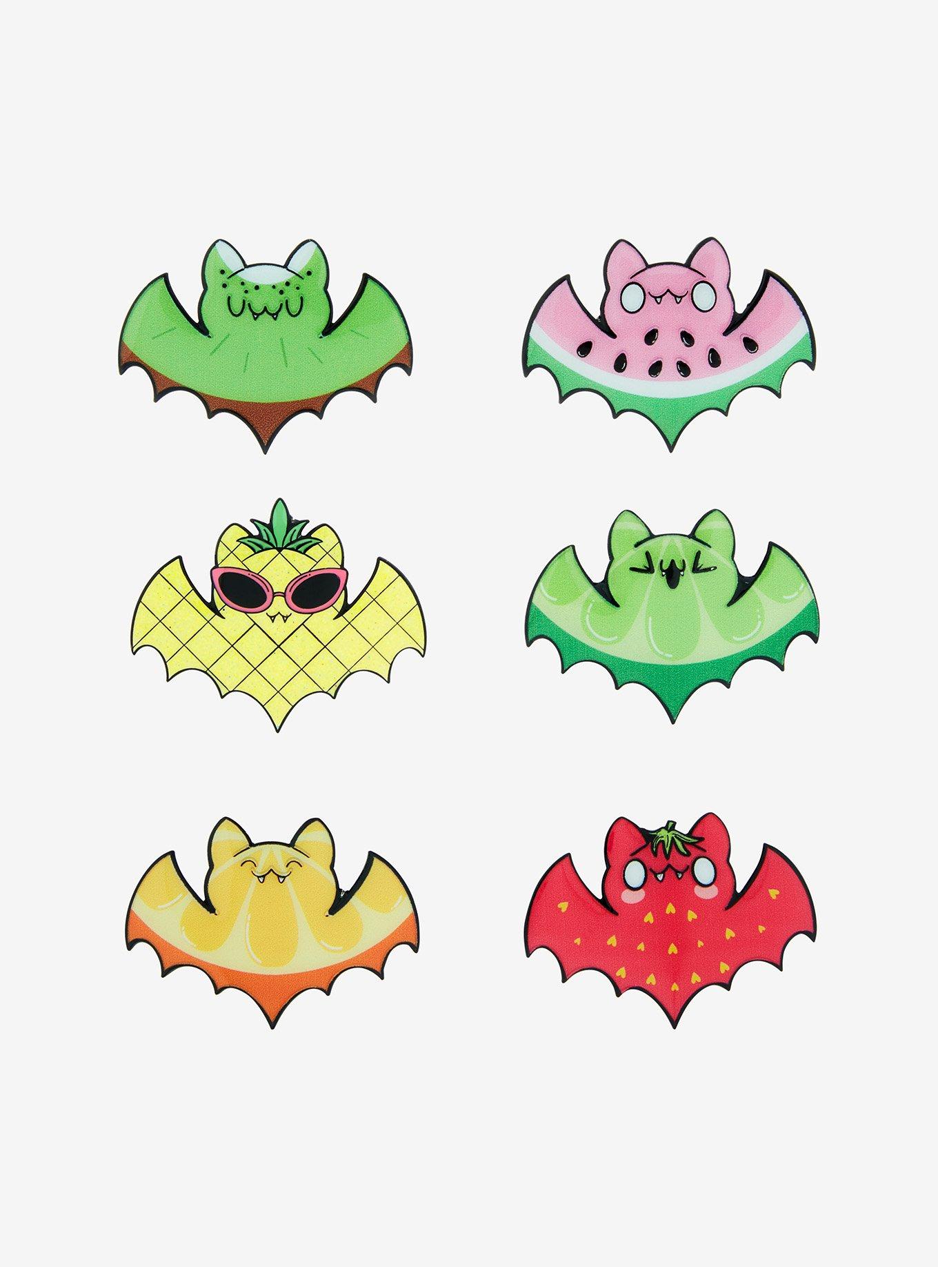 Spooksieboo Fruit Bats Blind Box Enamel Pin, , hi-res